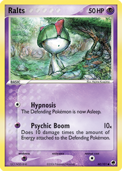 Ralts, Dragon Frontiers #60, Pokémon TCG card