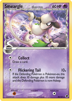 Smeargle δ, Dragon Frontiers #39, Pokémon TCG card
