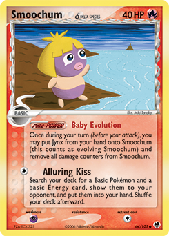 Smoochum δ, Dragon Frontiers #64, Pokémon TCG card