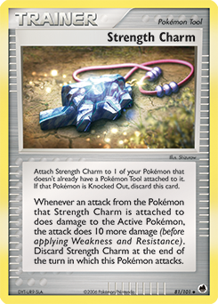 Strength Charm, Dragon Frontiers #81, Pokémon TCG card