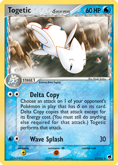Togetic δ, Dragon Frontiers #11, Pokémon TCG card