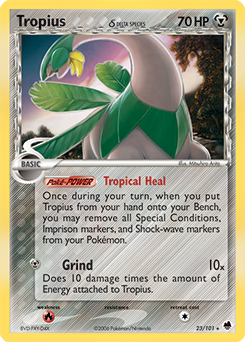 Tropius δ, Dragon Frontiers #23, Pokémon TCG card