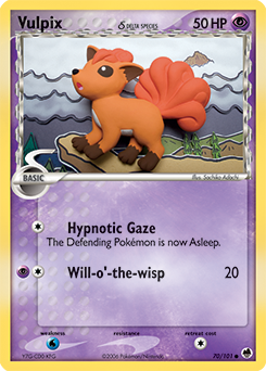Vulpix δ, Dragon Frontiers #70, Pokémon TCG card