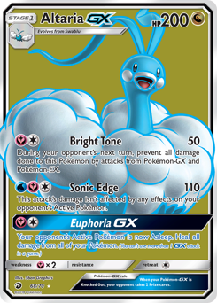 Altaria-GX, Dragon Majesty #68, Pokémon TCG card