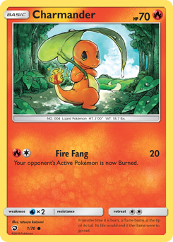 Charmander, Dragon Majesty #1, Pokémon TCG card