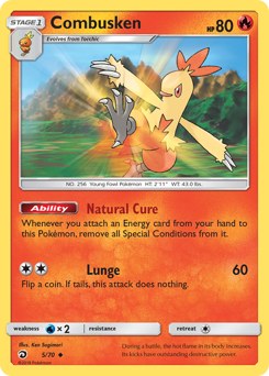 Combusken, Dragon Majesty #5, Pokémon TCG card