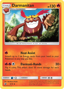 Darmanitan, Dragon Majesty #9, Pokémon TCG card