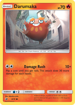 Darumaka, Dragon Majesty #8, Pokémon TCG card