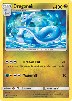 Dragonair, Dragon Majesty #36, Pokémon TCG card