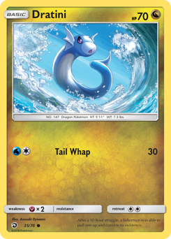 Dratini, Dragon Majesty #35, Pokémon TCG card