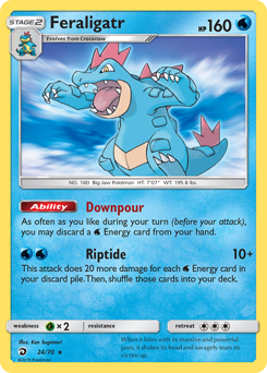 Feraligatr, Dragon Majesty #24, Pokémon TCG card