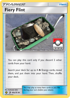 Fiery Flint, Dragon Majesty #60a, Pokémon TCG card