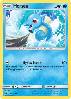 Horsea, Dragon Majesty #16, Pokémon TCG card