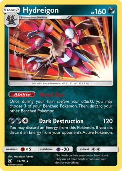 Hydreigon, Dragon Majesty #33, Pokémon TCG card