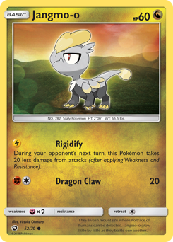 Jangmo-o, Dragon Majesty #52, Pokémon TCG card