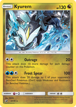 Kyurem, Dragon Majesty #47, Pokémon TCG card