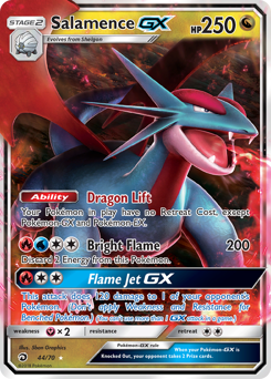 Salamence-GX, Dragon Majesty #44, Pokémon TCG card