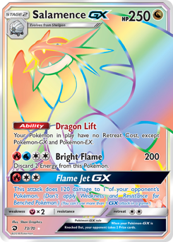 Salamence-GX, Dragon Majesty #73, Pokémon TCG card
