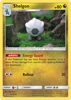 Shelgon, Dragon Majesty #43, Pokémon TCG card