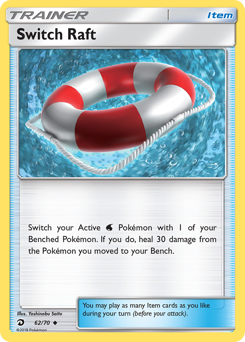 Switch Raft, Dragon Majesty #62, Pokémon TCG card