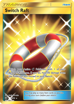 Switch Raft, Dragon Majesty #77, Pokémon TCG card