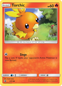 Torchic, Dragon Majesty #4, Pokémon TCG card