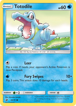 Totodile, Dragon Majesty #22, Pokémon TCG card