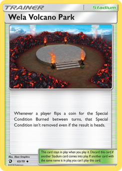 Wela Volcano Park, Dragon Majesty #63, Pokémon TCG card