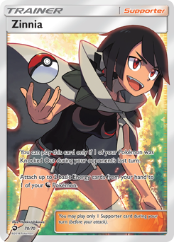 Zinnia, Dragon Majesty #70, Pokémon TCG card