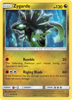 Zygarde, Dragon Majesty #49, Pokémon TCG card