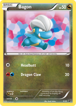 Bagon, Dragon Vault #6, Pokémon TCG card