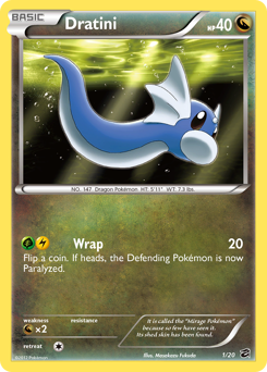 Dratini, Dragon Vault #1, Pokémon TCG card