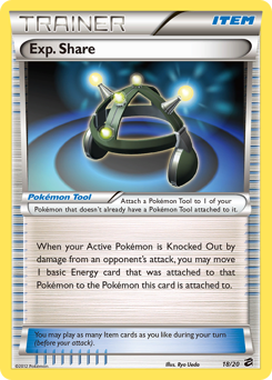 Exp. Share, Dragon Vault #18, Pokémon TCG card