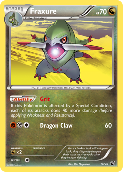 Fraxure, Dragon Vault #14, Pokémon TCG card