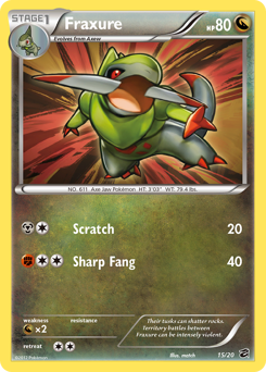 Fraxure, Dragon Vault #15, Pokémon TCG card