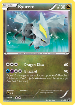 Kyurem, Dragon Vault #21, Pokémon TCG card
