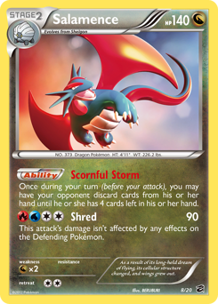 Salamence, Dragon Vault #8, Pokémon TCG card