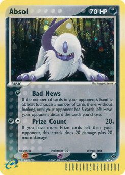 Absol, Dragon #1, Pokémon TCG card