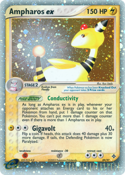 Ampharos ex, Dragon #89, Pokémon TCG card