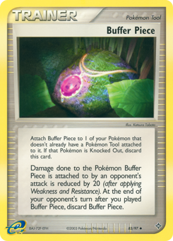 Buffer Piece, Dragon #83, Pokémon TCG card