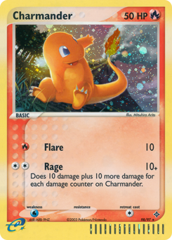 Charmander, Dragon #98, Pokémon TCG card