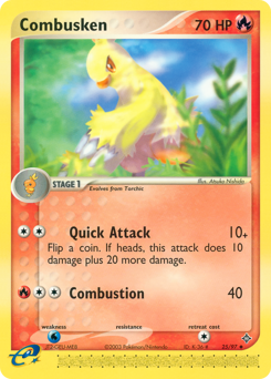 Combusken, Dragon #25, Pokémon TCG card
