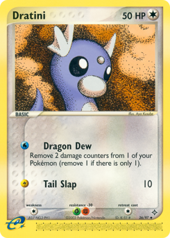Dratini, Dragon #26, Pokémon TCG card