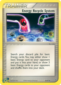 Energy Recycle System, Dragon #84, Pokémon TCG card