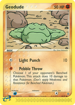 Geodude, Dragon #55, Pokémon TCG card