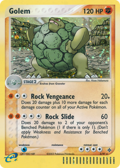 Golem, Dragon #5, Pokémon TCG card