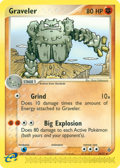 Graveler, Dragon #29, Pokémon TCG card