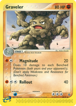 Graveler, Dragon #30, Pokémon TCG card