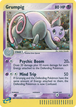 Grumpig, Dragon #6, Pokémon TCG card