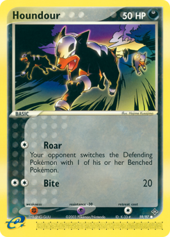 Houndour, Dragon #59, Pokémon TCG card